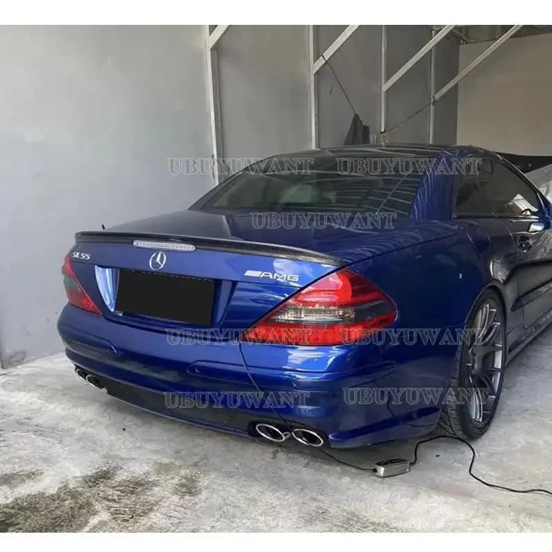 UBUYUWANT Carbon Fiber Back Trunk Spoiler Rear Boot Lip Spoiler Wing Rear Spoiler Wing For Mercedes-Benz SL Class R230