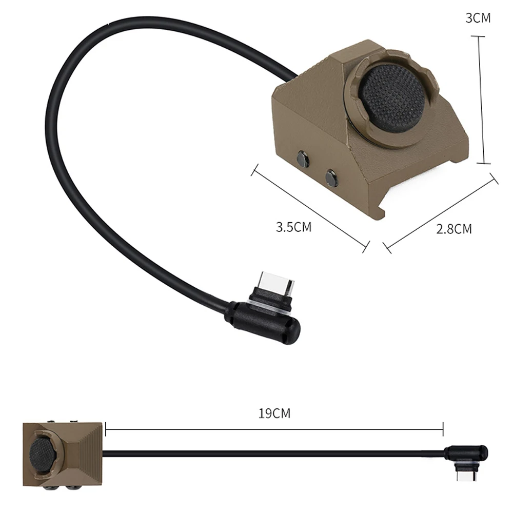 el-interruptor-metalico-de-un-solo-cable-tipo-c-de-la-serie-un-disenado-para-uso-tactico-solo-es-adecuado-para-el-adaptador-de-riel-con-boton-de-activacion-rapida-para-interfaces-tipo-c
