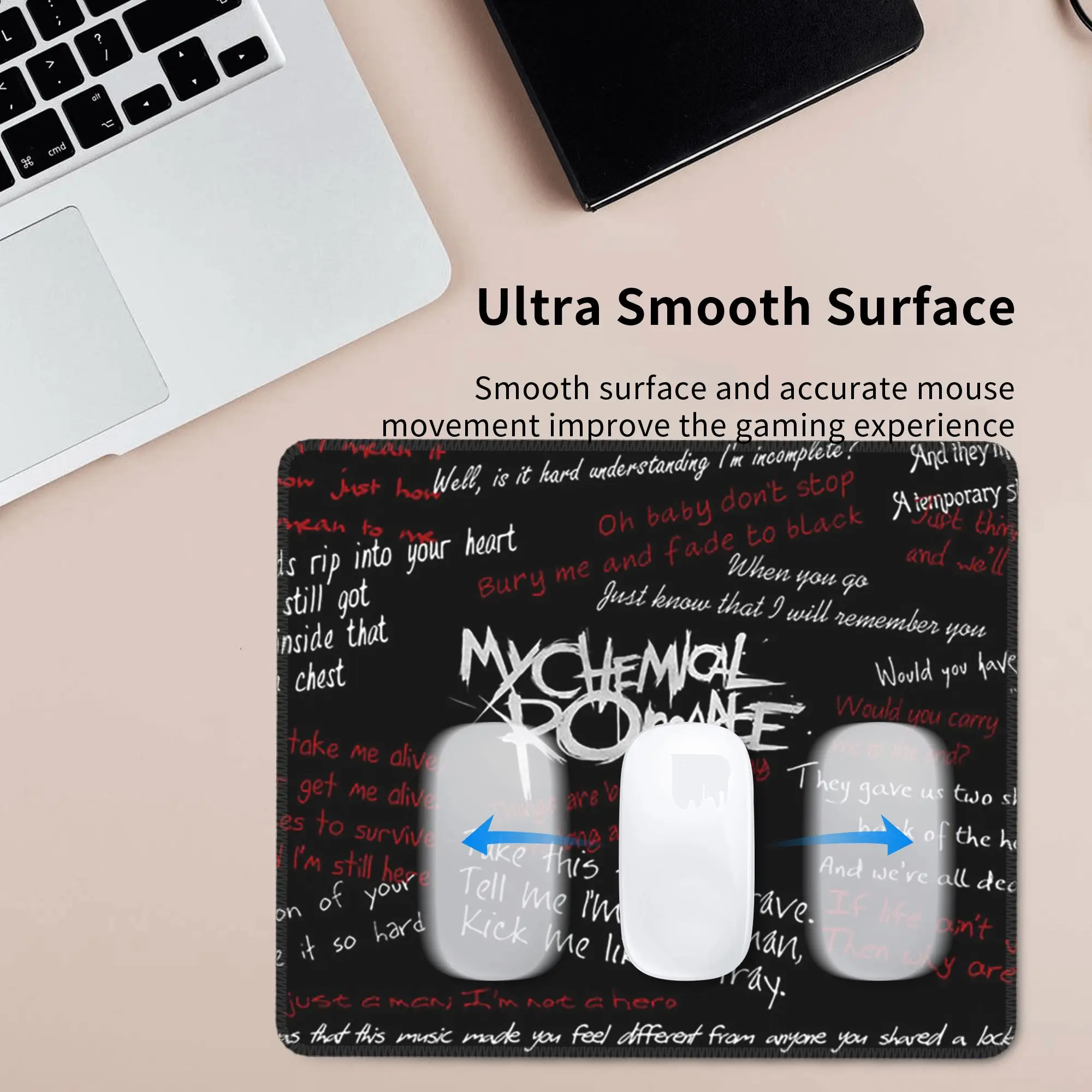 Mcr Band Punk Rock My Chemical Romance Mouse Pad Computer Keyboard Mouse Mat Gamer Laptop Desk Mat Office Accessories Table Mats