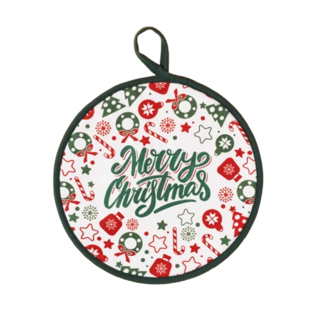 

Креативное рождественское полотенце для рук круглой формы, толстая коралловая флисовая кухонная тряпка для чистки, прочная впитывающая мягкая кухонная милая ткань