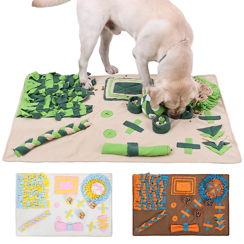

Pet Sniffing Training Mat Dogs Cats Educational Stress Relief Bite Resistant Slow Food Mat Pets Eco-friendly Training Blanket