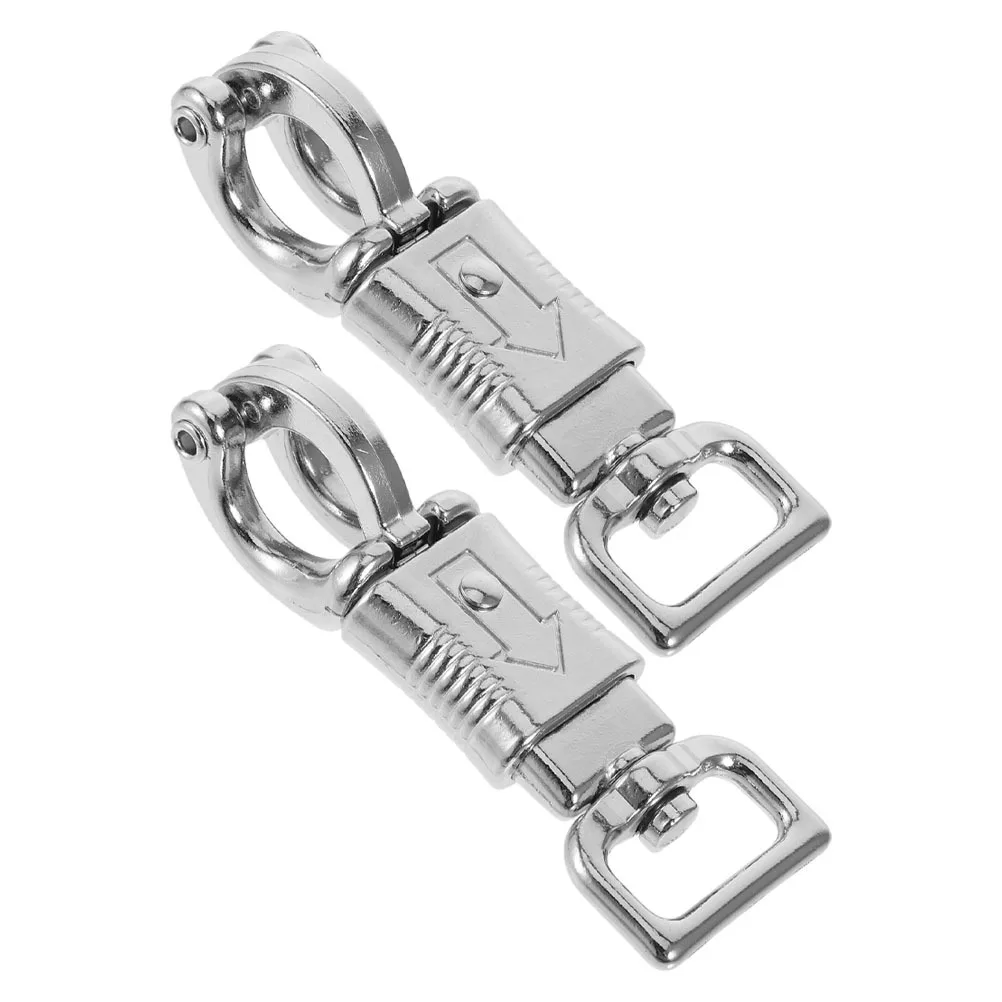 

2pcs Horse Bridle Snap Hooks Zinc Alloy Spring Snap Hook For Equestrian Riding Training Quick Release Metal Clip Lightweight