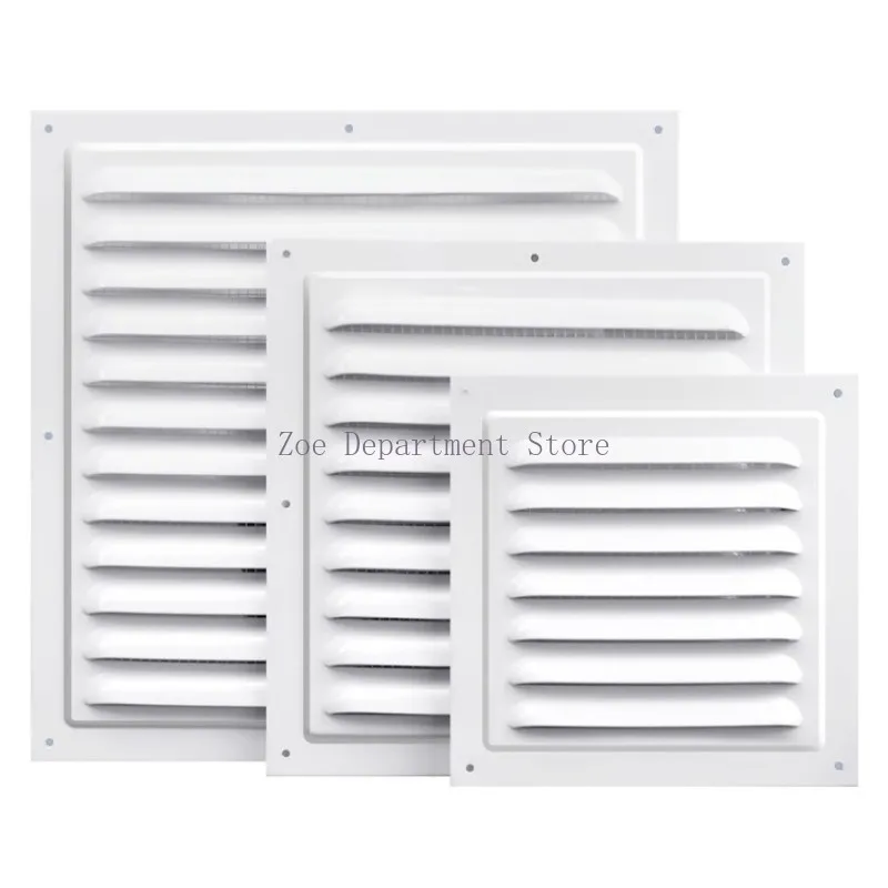 Aluminum Alloy Air Vent Grille Air System Net Cover Screen Exhaust Outlet Window Square Vent Heating Cooling Vents Plate view 4