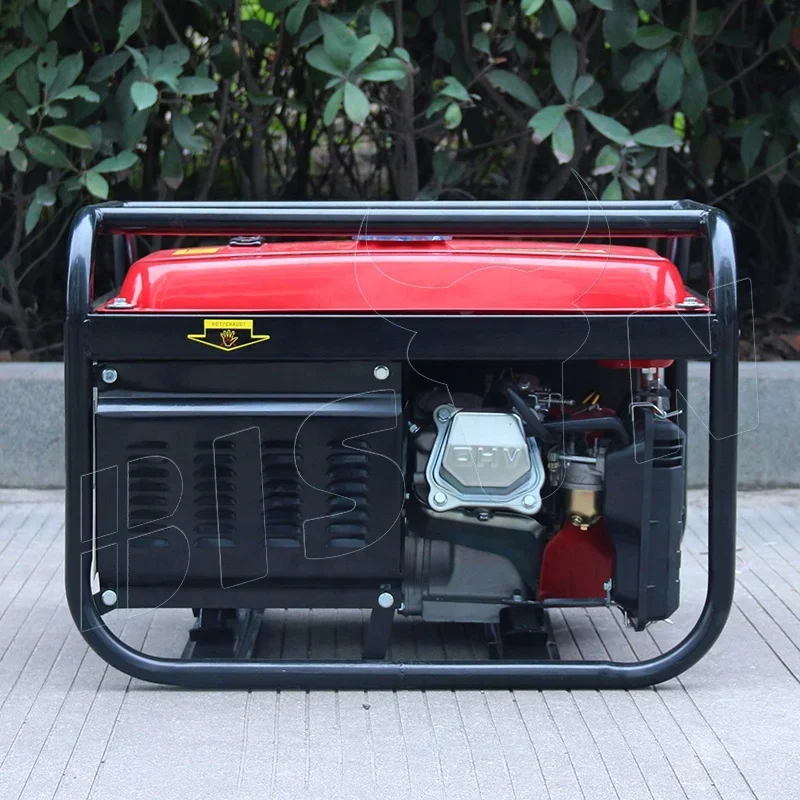 آلات بيسون صغيرة 12 فولت تيار مستمر 3 مراحل بداية يدوية 2.5kw 168f محرك 5.5hp مولد بنزين للاستخدام الخارجي