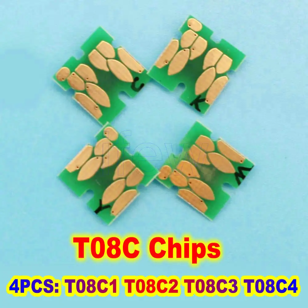 Imagem -04 - Chips de Cartucho de Tinta ic para Epson Workforce Enterprise Cores Chip T08c T08c1-t08c4 T08d am C4000 am C5000 am C6000