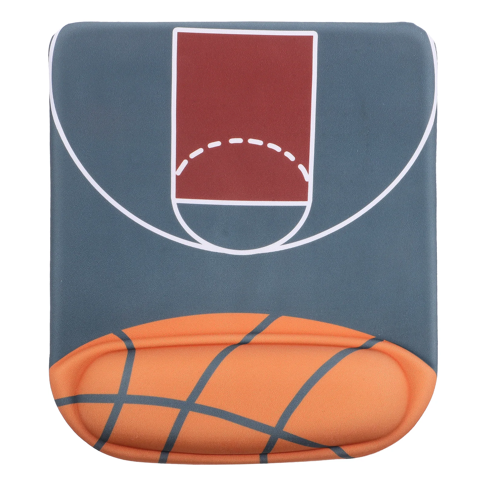 

Silicone 3D Mouse Pad Round Wrist Rest Basketball Model Non Slip Ergonomic H Support Mat for Laptop Gaming TablePad