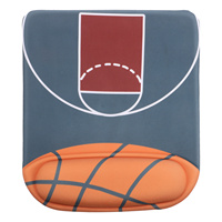 Silicone 3D Mouse Pad Round Wrist Rest Basketball Model Non Slip Ergonomic H Support Mat for Laptop Gaming TablePad