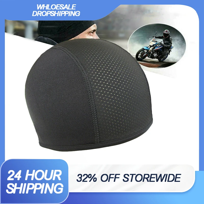 Breathable Quick-Drying Motorcycle Helmet Sweat Band Cap - Ideal Racing Accessory for Enhanced Comfort and Performance