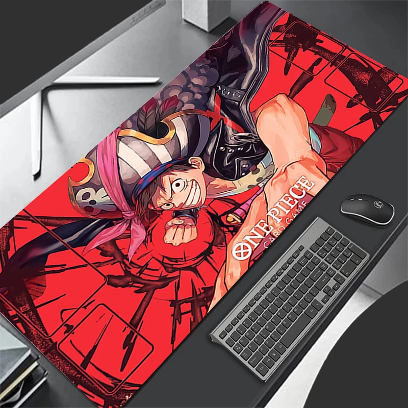 

Large Mouse Pad one piece luffy Gamer Keyboard Anime Mousepad Pc Computer Desk Mat Gaming Pad Mouse Mats For CS GO LOL 900x400