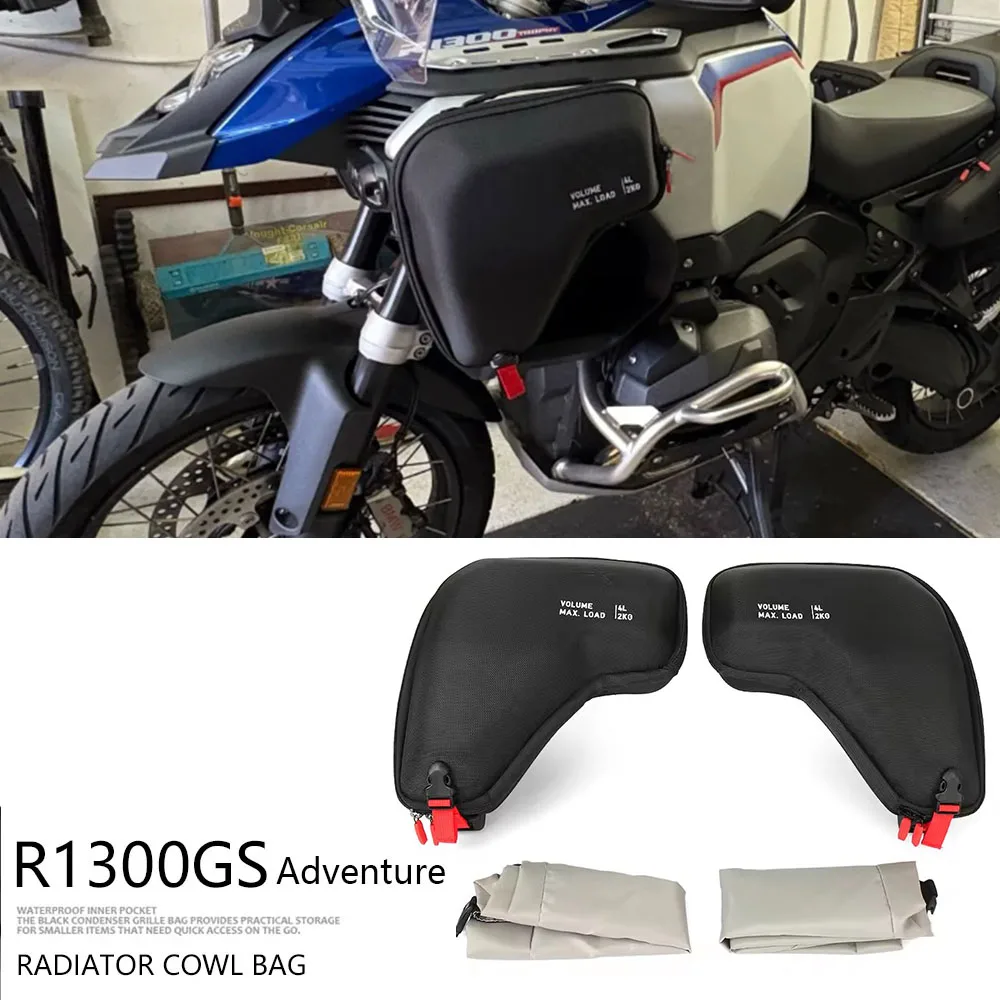 

Motorcycle Accessories R1300GS Adventure Fairing Left Right Radiator Cowl Bags Waterproof For BMW R 1300 GS ADV R1300GSA 2024-