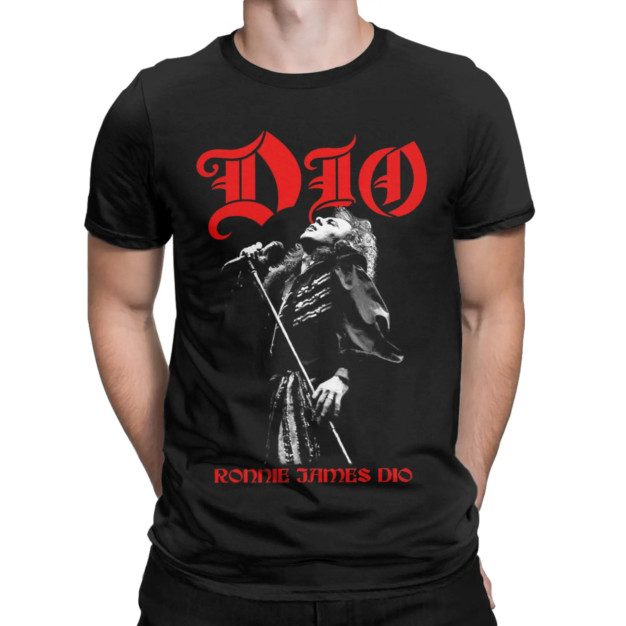 Men Rainbow in the Dark American Heavy Metal Band Dio T Shirt  Cotton Clothes Crew Neck Tee Shirt New Arrival T-Shirts