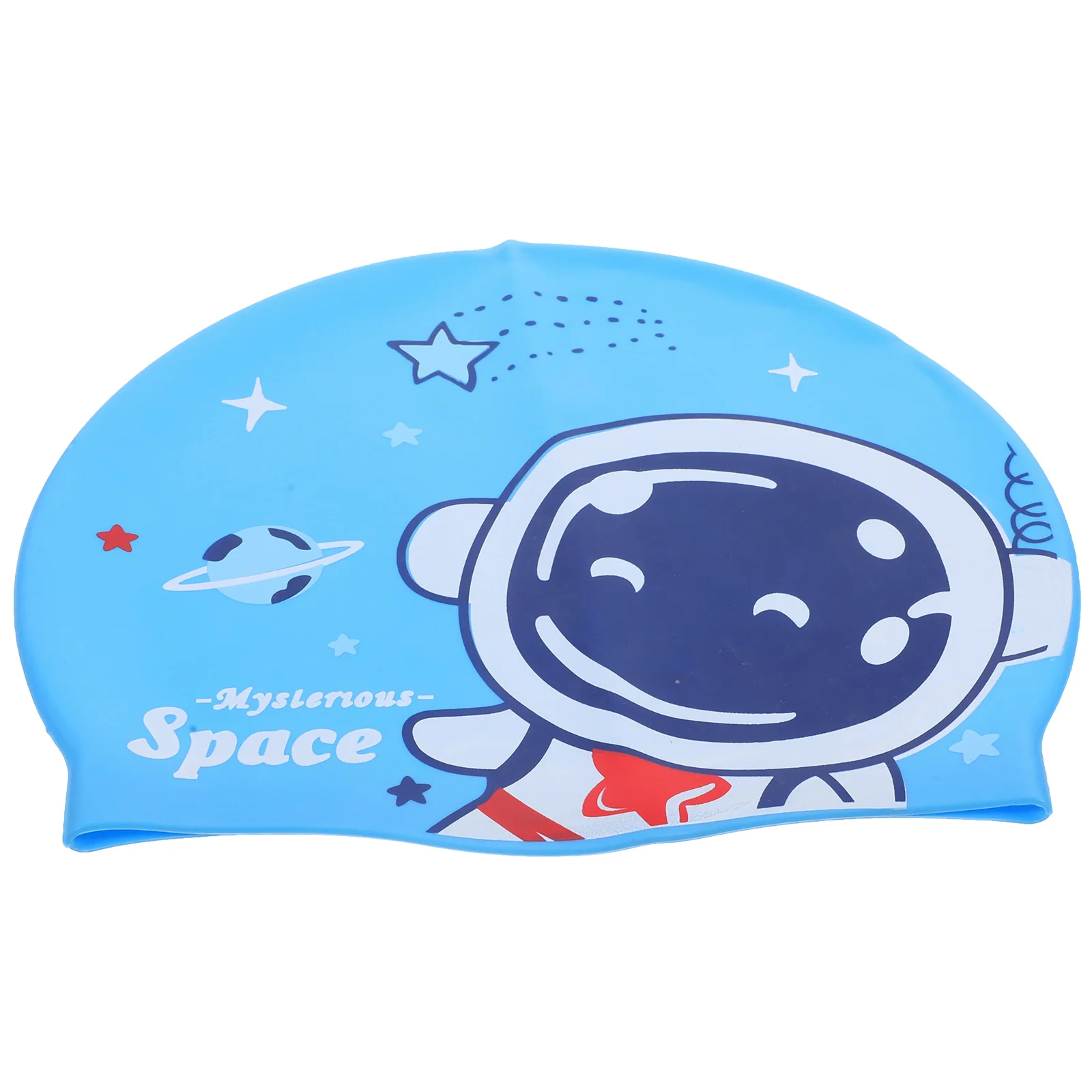 

Cute Cartoon Silicone Swim Cap for - Vibrant Waterproof Swimming Hat for 6-14 Years Elastic Dry Hair Pool Cap