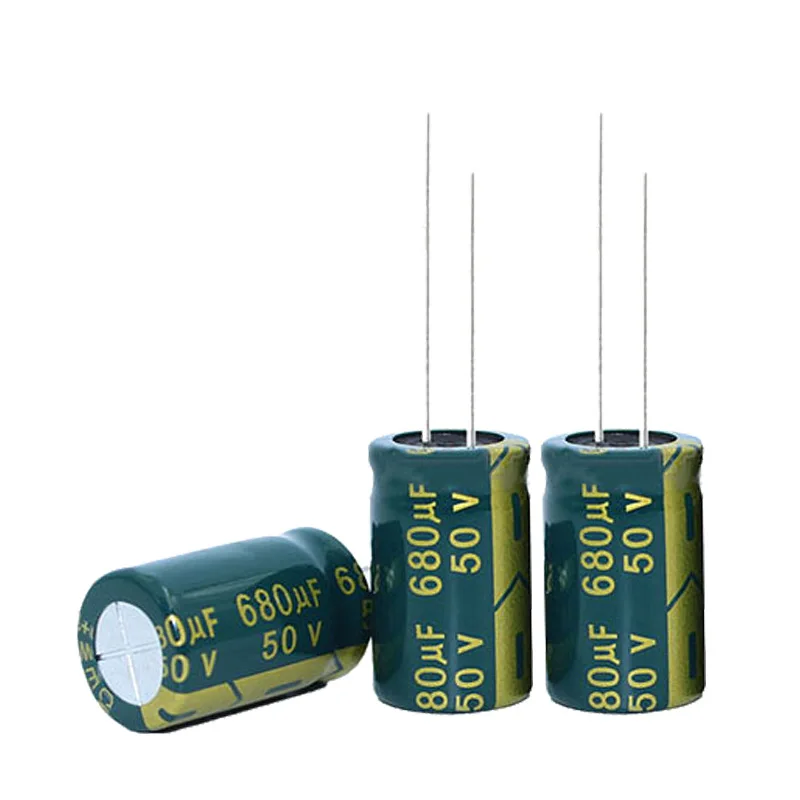 10pcs Electrolytic capacitor manufacturer 50V680UF high frequency low resistance 680UF/50V 13*21mm brand new original