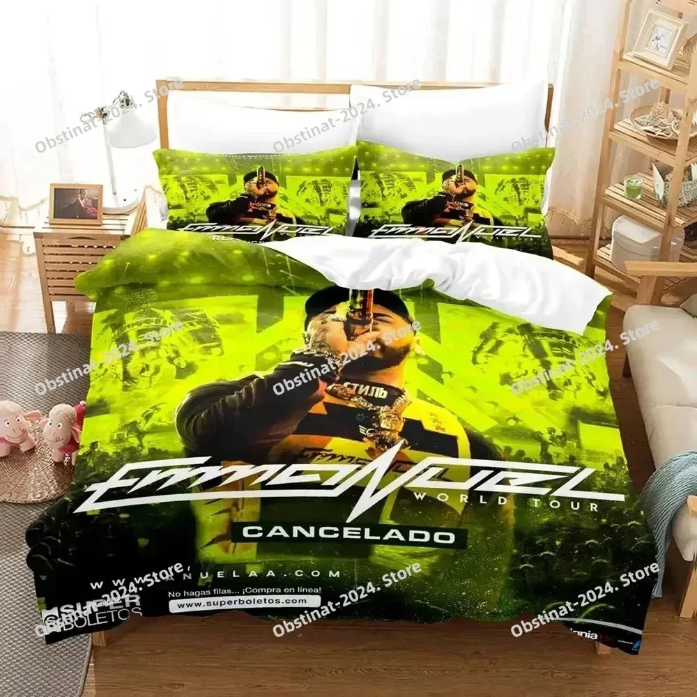 3D Print Anuel Aa Real Hasta La Bedding Set Duvet Cover Bed Set Quilt Cover Pillowcase Comforter king Queen Size Boys Adult