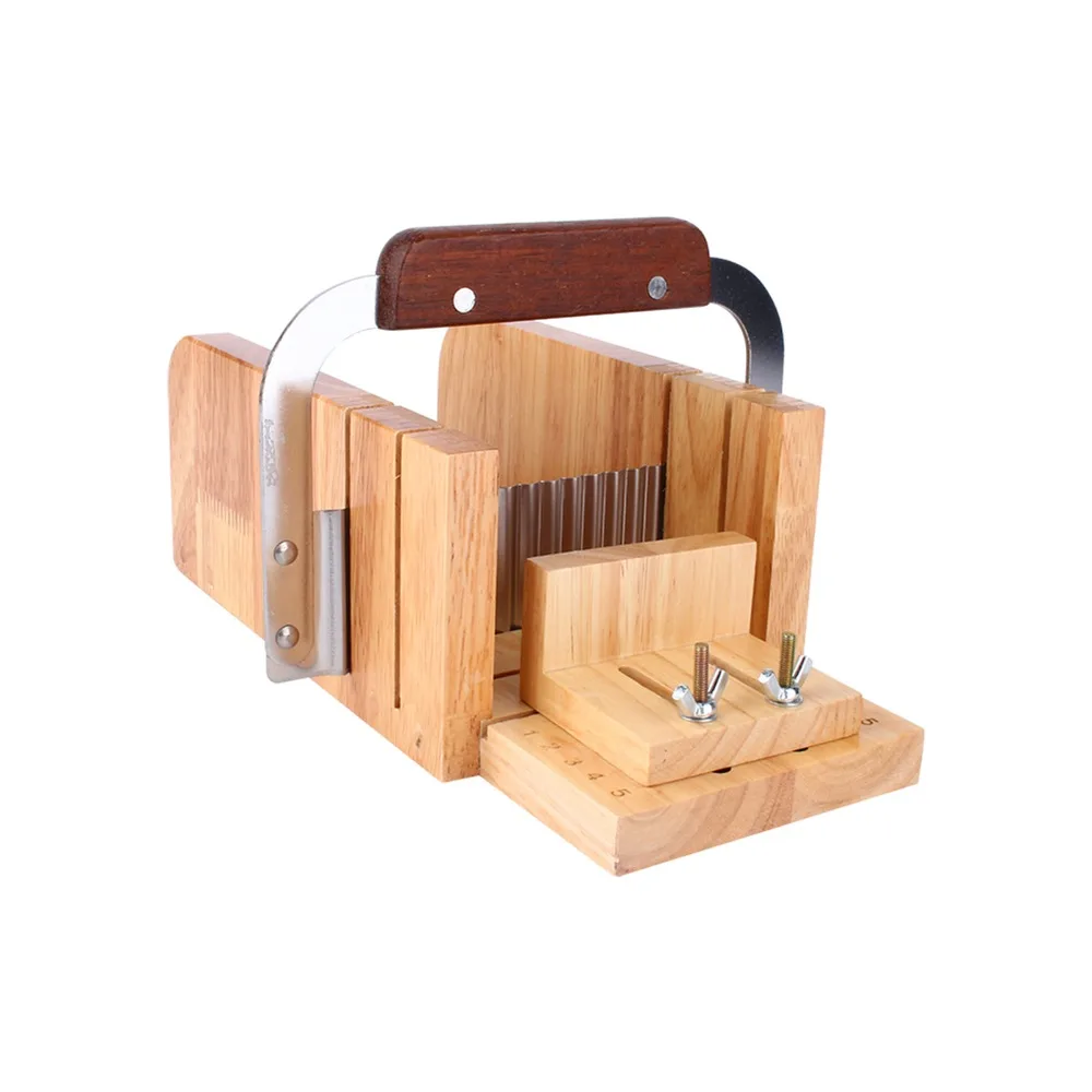 

Oak wood material Soap Cutter Dual groove design Integrated cutting table Soap Cutting Bench Tool set combination