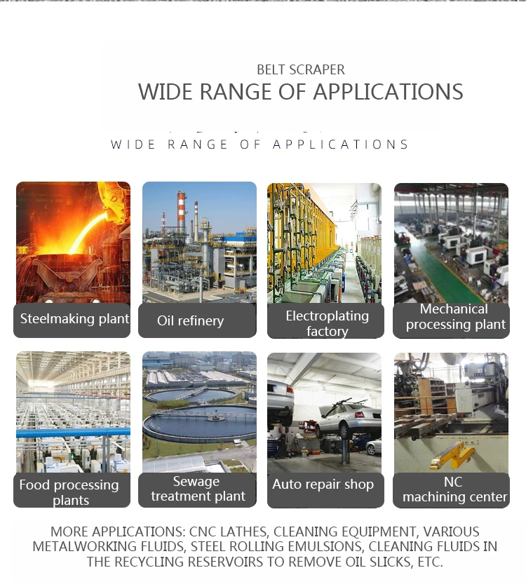NC-40 Oil-Water Separator Belt Type Oil Scraper Processing Machine Seperating Tool Oil Skimmer Filter Slick Oil Recovery Tool