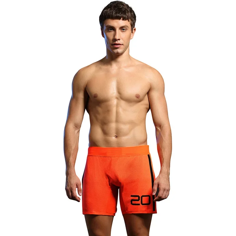 Summer New Men's Sports Home Shorts Young People Double-layer Mesh Breathable Sports Aro Pants Teenager Comfortable Boxer Shorts