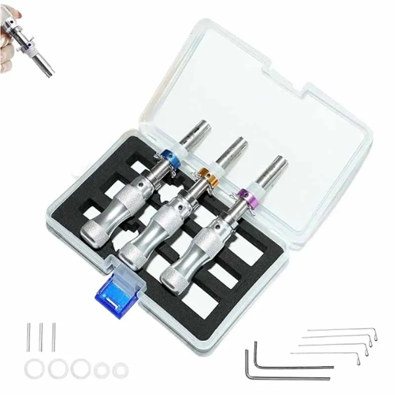 HUK Professional 7-Pin Tubular Lock Pick Set (7.0/7.5/7.8mm) - High-Strength Extended Tools for Vending Machines & Safes
