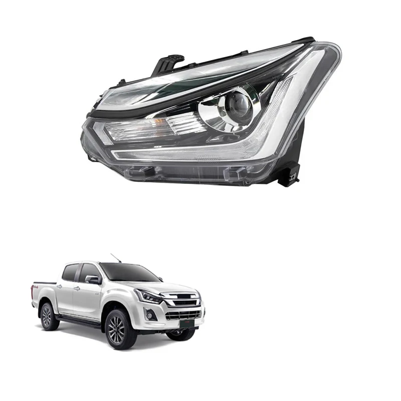 GELING Factory Trustable CCC DOT Clear LENS LED Lamp Projector Headlight For Isuzu Dmax 2019