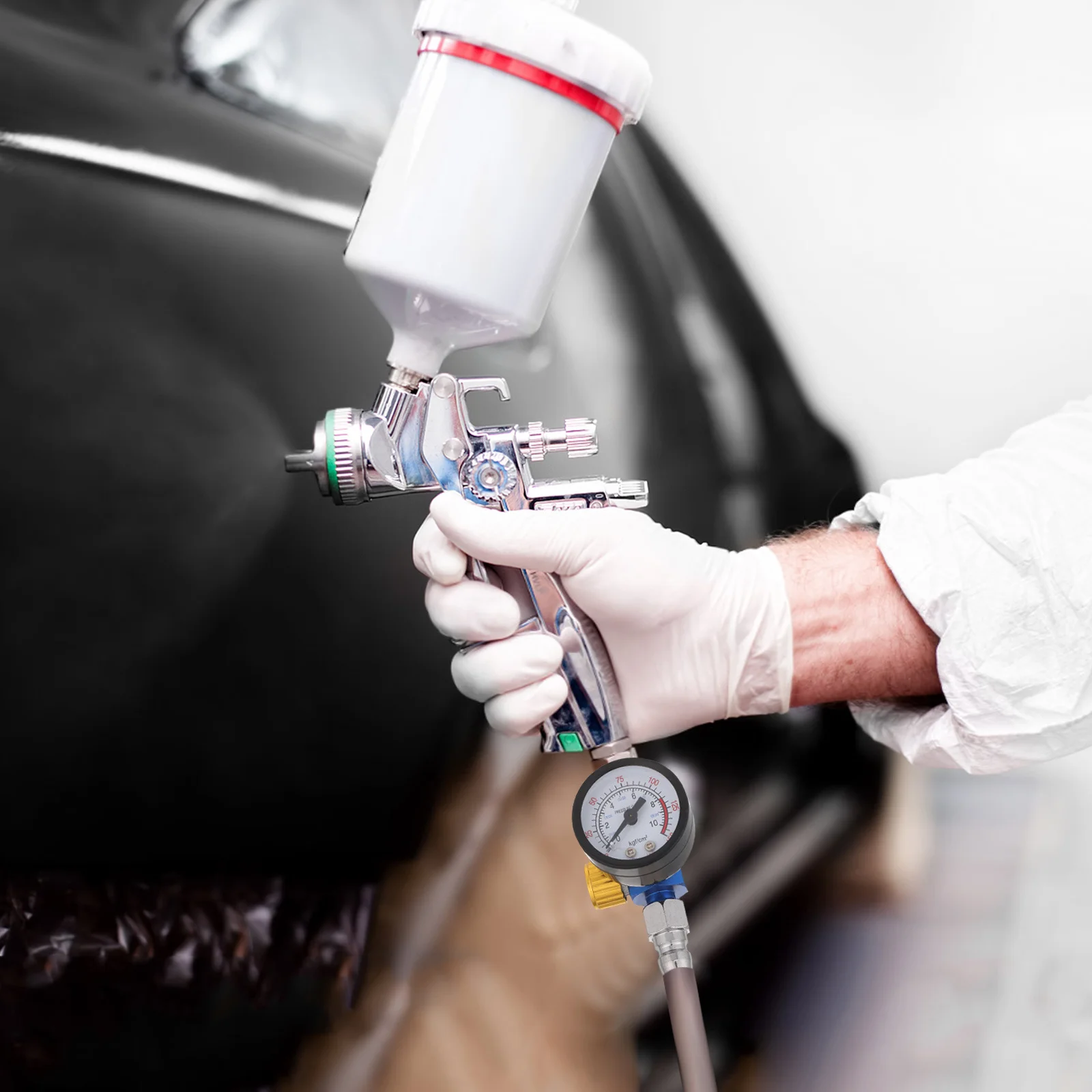 

Paint Spray Gun Pressure Regulator Zinc Alloy Air Pressure Control Valve Gauge Filter Moisture Separator For Air Tools