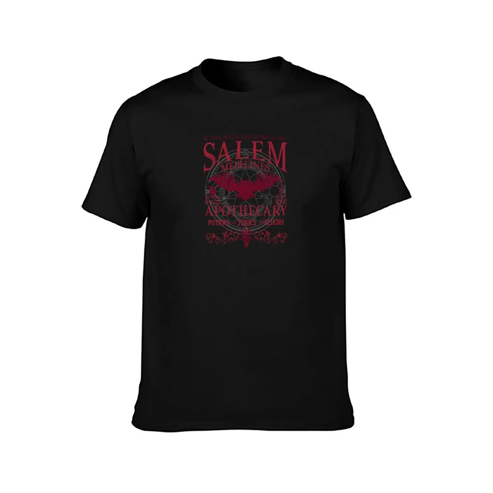 Salem Apothecary Herbalist Witch Wiccan Halloween Burgundy Hoodie T-Shirt Sun Protective Outdoor Tee Top