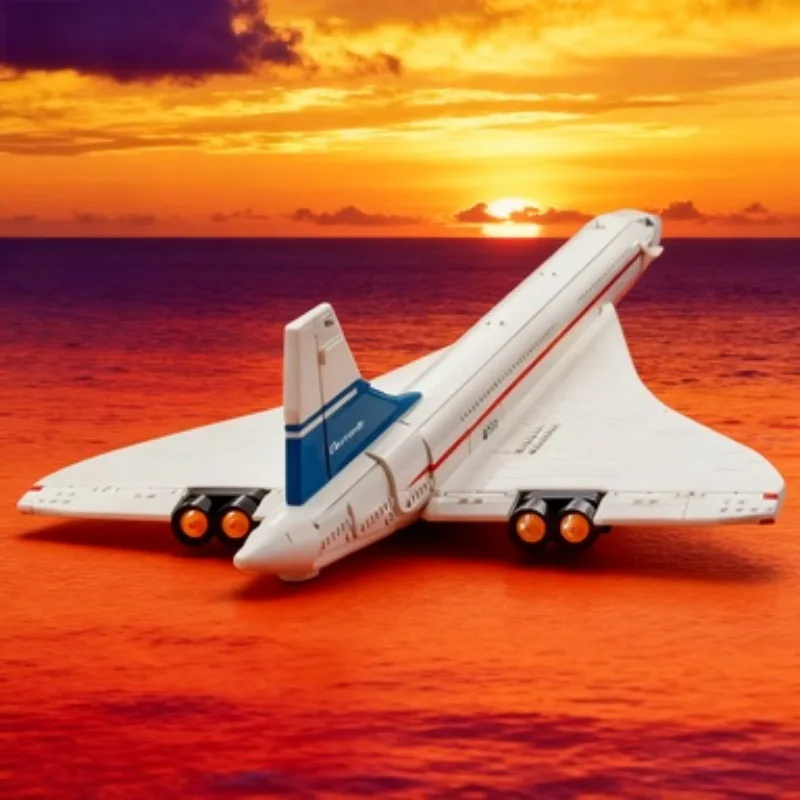 طقم بناء ايرباص كونكورد طائرة أسرع من الصوت نموذج مكوك الفضاء 10318 لعبة لهدايا عيد الميلاد حلي الأثاث الراقية