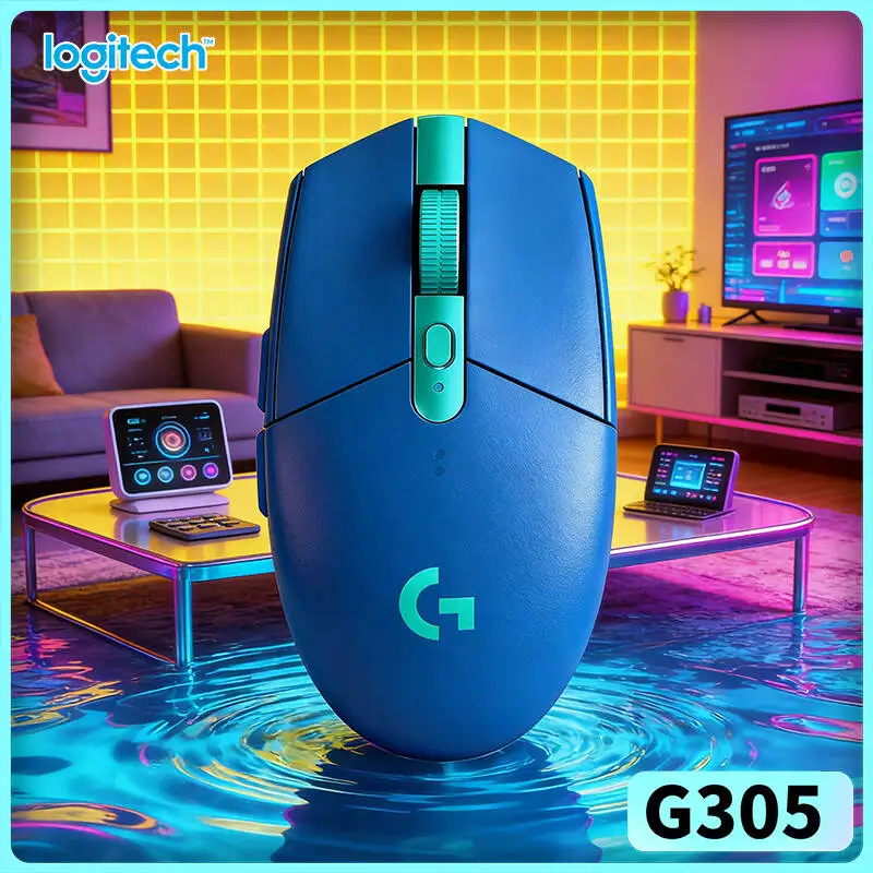Logitech G305 Wireless Mouse, 12000 DPI HERO High Precision, 6 Programmable Buttons, 250h Battery, PC Mac Gaming Ready Tool
