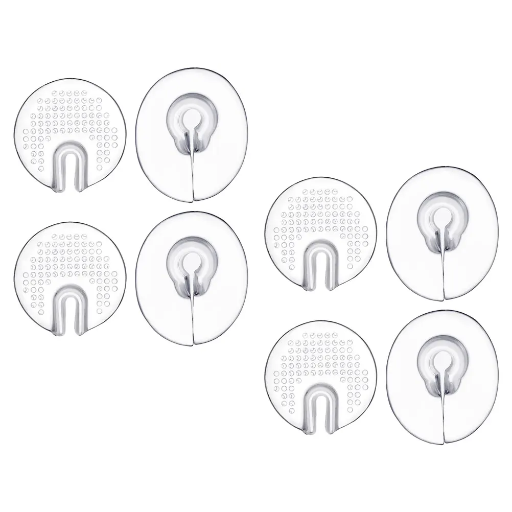 

4 Pairs Transparent PU Toe Separators Soft Silica Gel Heel Protectors Sandal Toe Post Protectors Non-slip Forefoot for