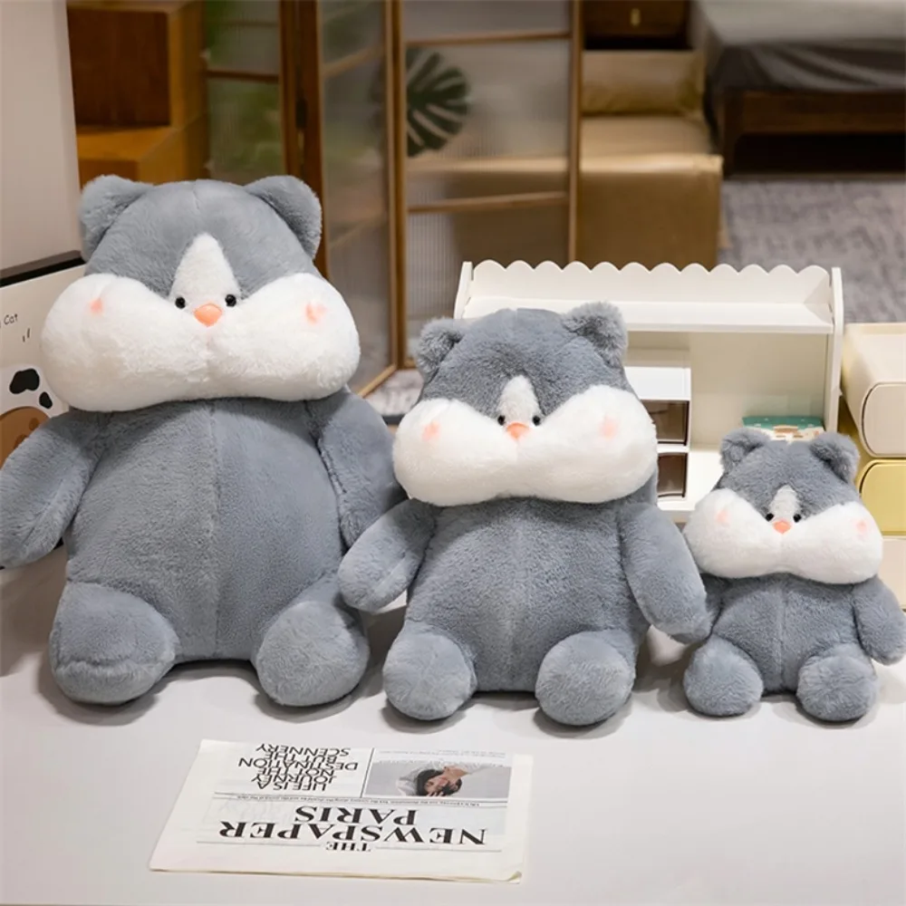 

Creative Cartoon Capybara Plush Doll Fluffy Soft Siberian Husky Plush Toy Simulation Cute Capibara Fluffty Doll Home Decor