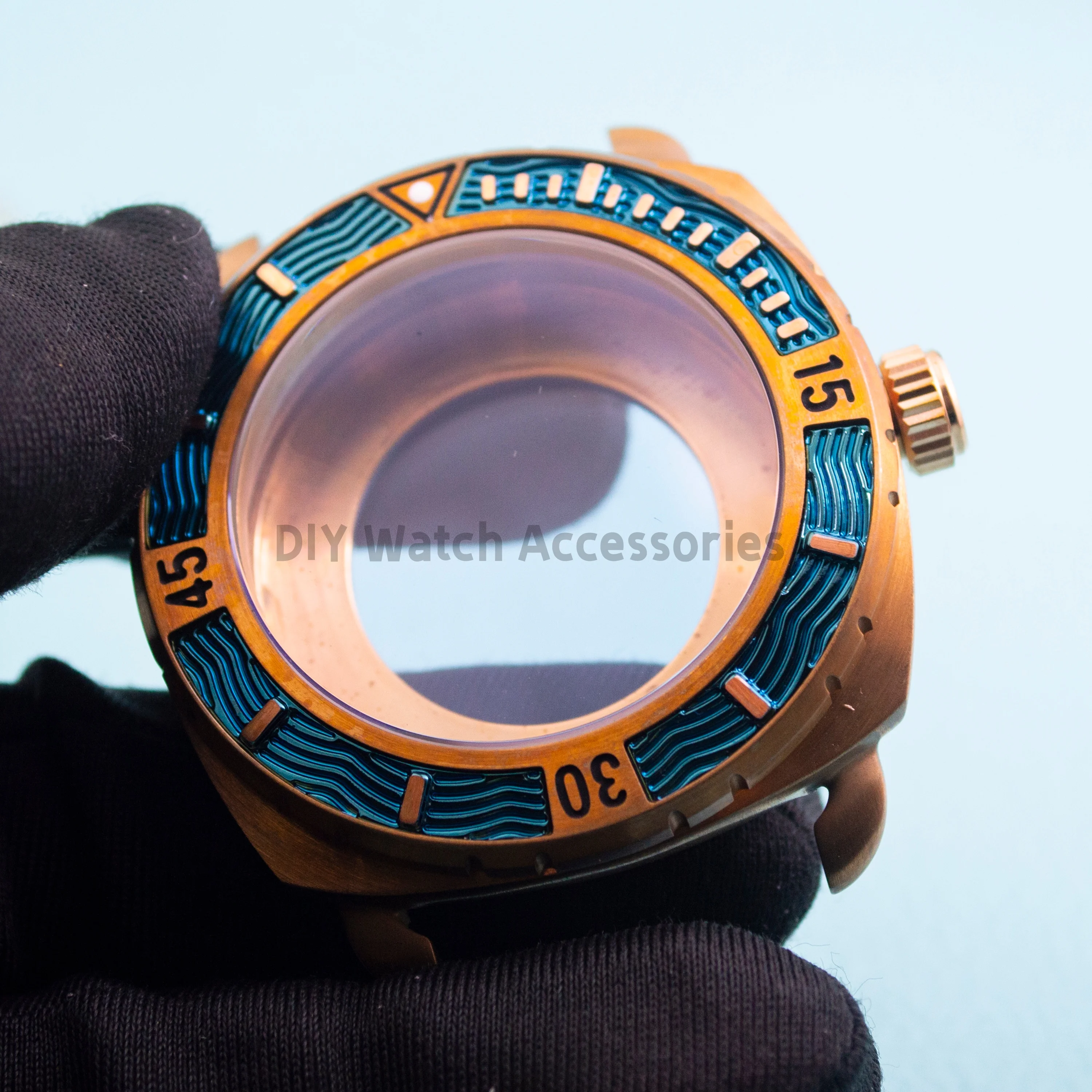 NH35 Bronze Case Watch Case Pa - Exhibition Caseback review and price