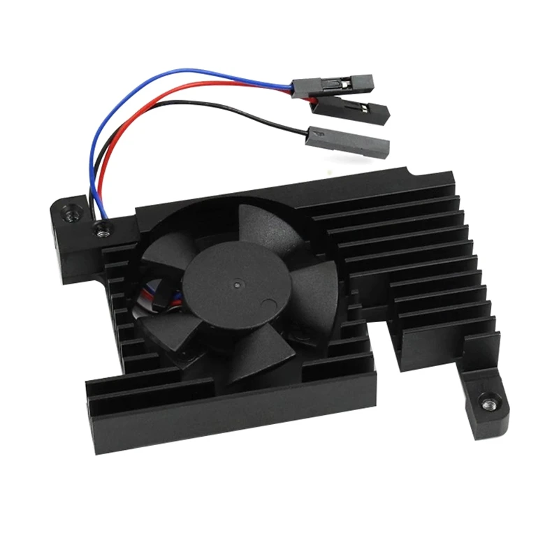 For Raspberry Pi PWM 4B Speed Control Fan Case Heatsink Aluminum Multifunction Portable Cooling Fan Computer Spare Parts Parts