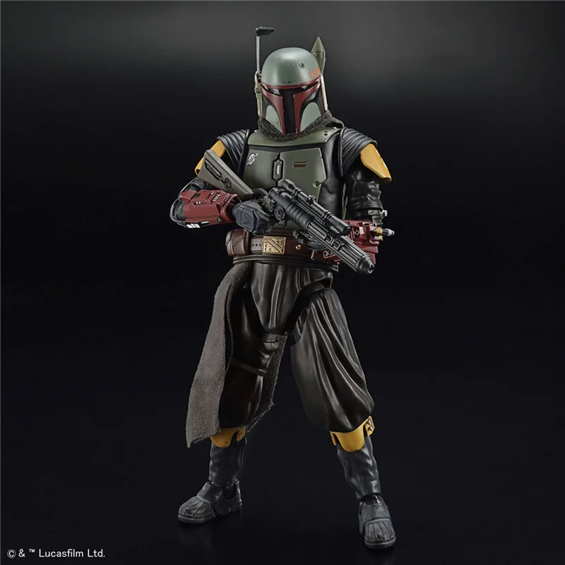 Bandai Original Star Wars Movie Anime 1/12 Boba Fett Action Figure Assembly Model Toys Collectible Model Gifts for Children