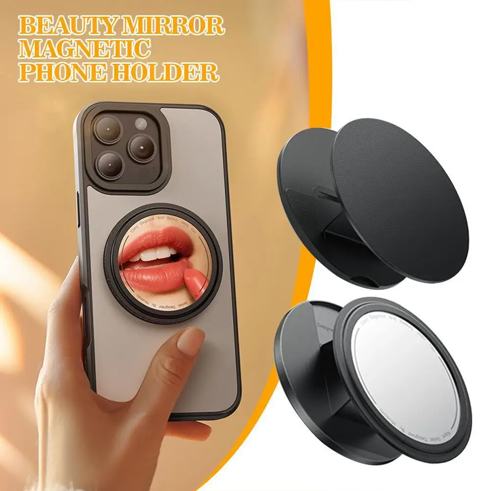 

Простой невидимый зеркальный магнитный держатель для телефона, магнитный держатель для телефона с красивым зеркалом для макияжа для Iphone 17, подарки для девочек, новинка 2023 года