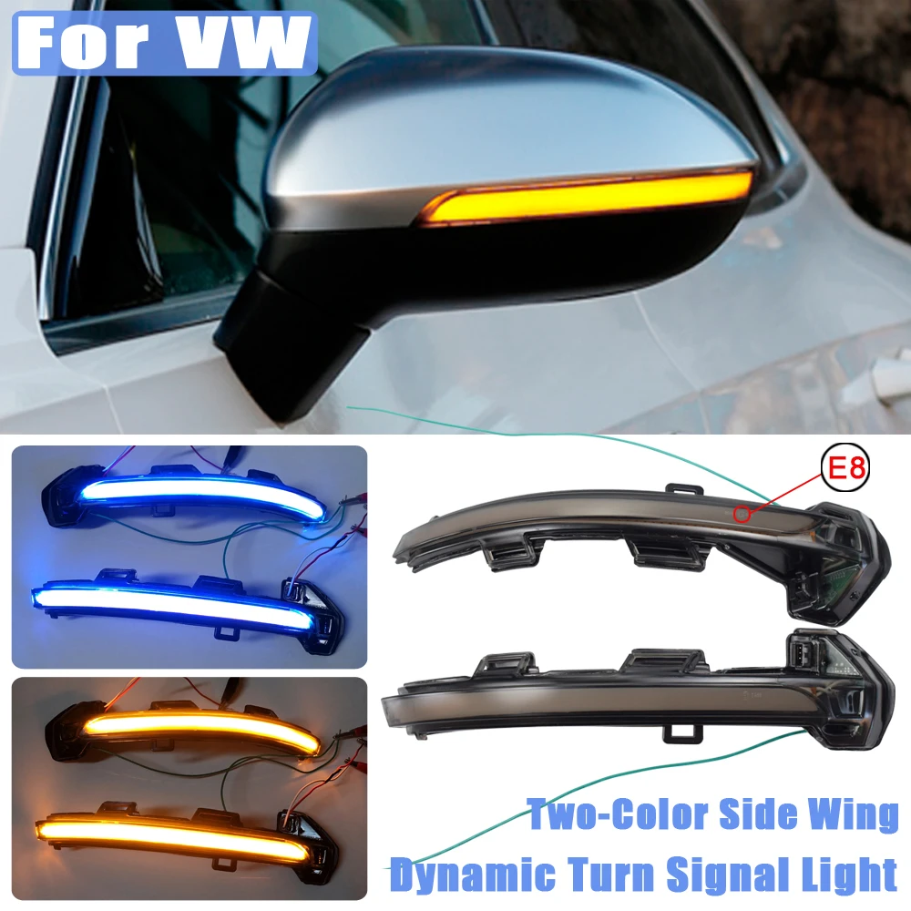 

For Volkswagen VW Passat B8 2015-2020 For Arteon 2016-2017 Side Mirror Flashing Light LED Side Wing Dynamic Turn Signal Blinker