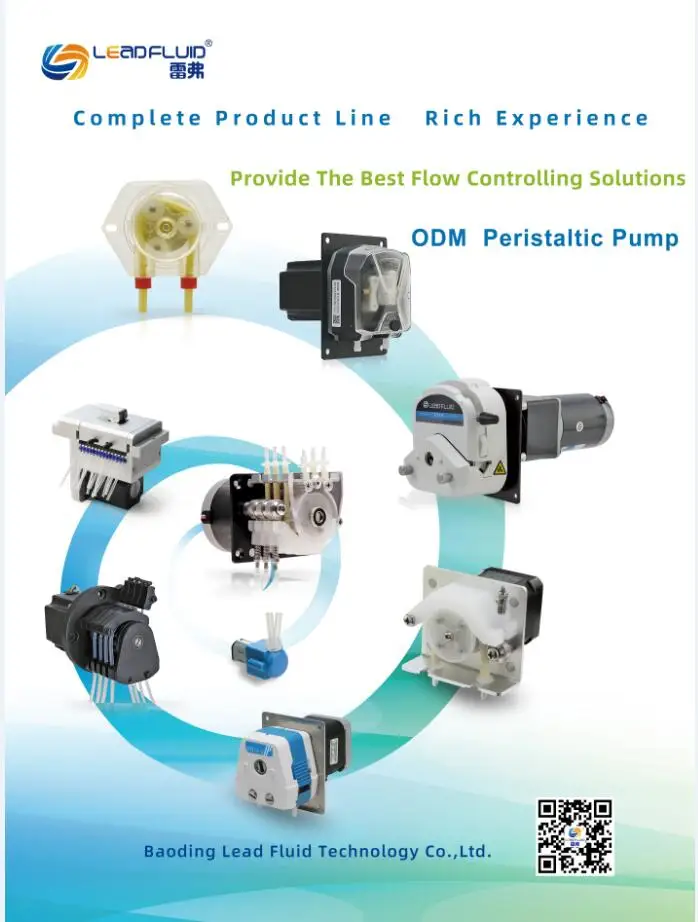 Lead Fluid J90D OEM gear motor peristaltic pump high flowrate food safe pumps