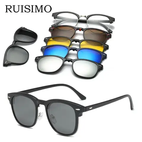 6-in-1 Magnetic Sunglasses for Men RUISIMO