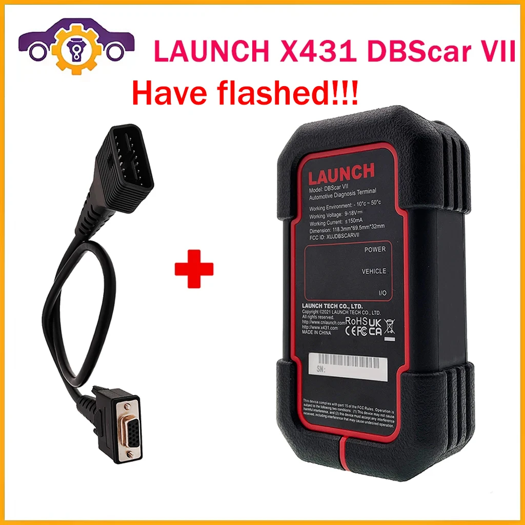 Launch X431 DBScar VII 7 DBScar7 Support CANFD CAN FD DOIP Protocol Bluetooth Connector Code Scanner Diagnos for XPRO5/DZ/XDIAG