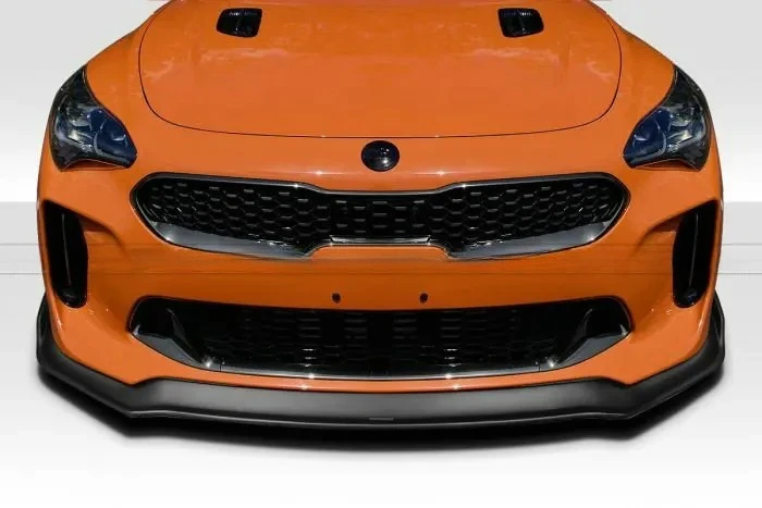 

Подходит для Kia Stinger K8, модификация из углеродного волокна, объемная маленькая передняя губа, передняя лопата для головной губы