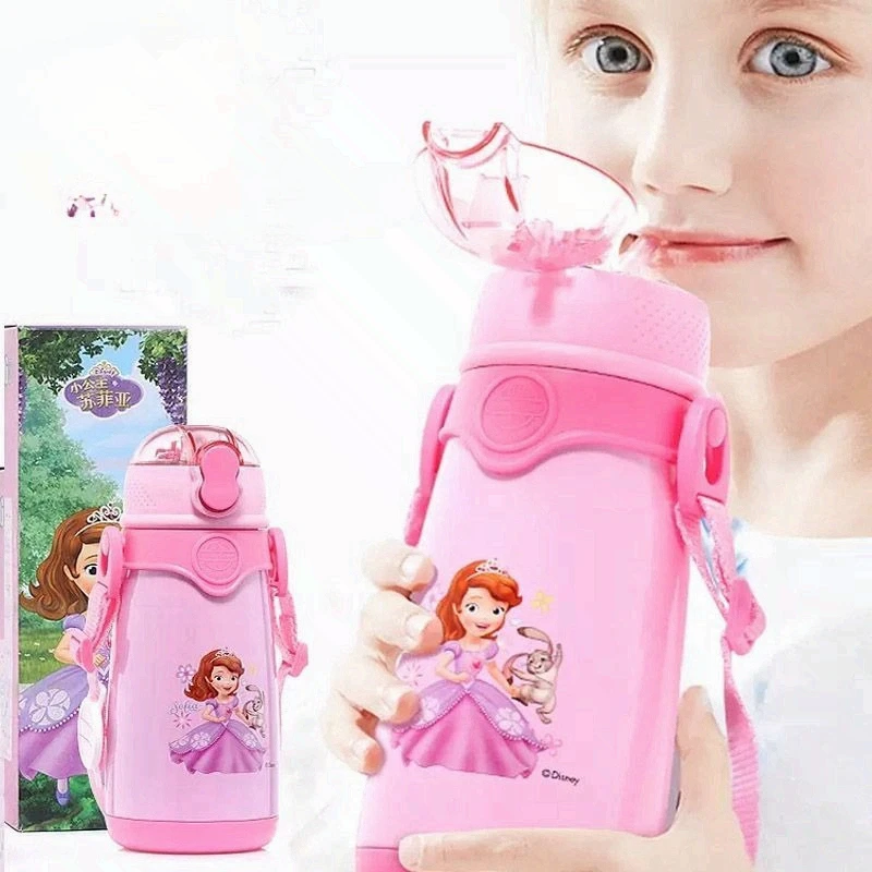

Kawaii Sofia New 2-in-1 Lid Insulated Straw Cup with Strap Food-Grade Stainless Steel Portable Leak-Proof Fashion Student Gift