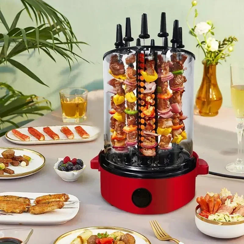 220V smokeless automatic rotary barbecue machine, barbecue machine, skewer machine, fully automatic electric oven