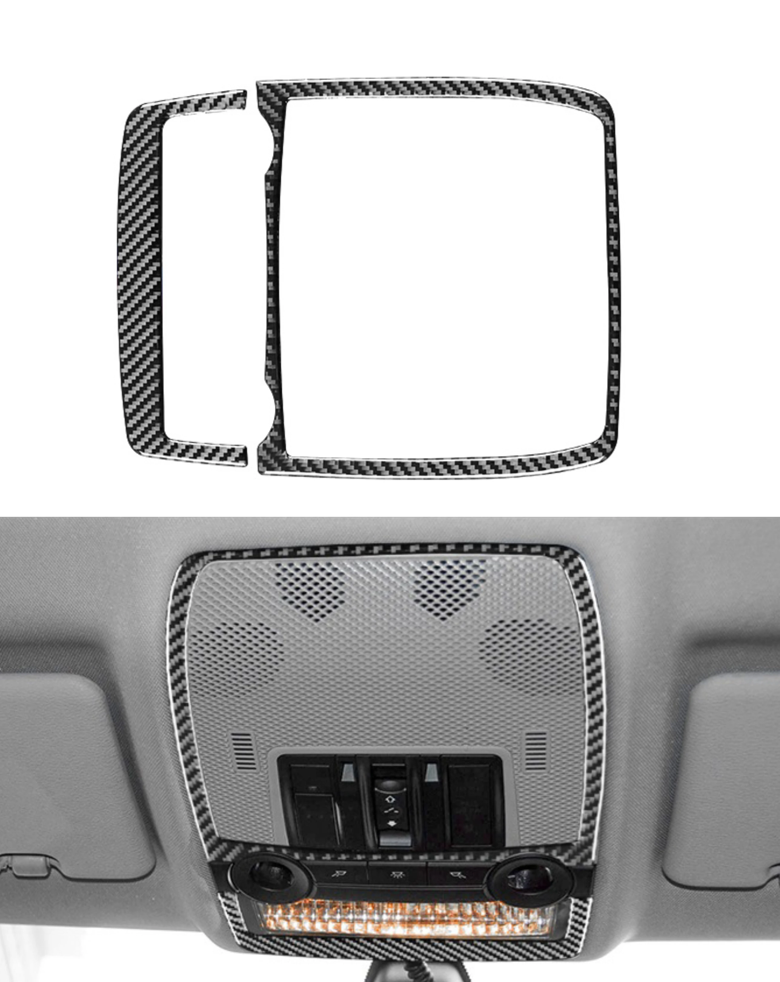 

Fit For BMW X5 E70 X6 E71 2007-2014 Car Front Reading Light Cover Trim Sticker Carbon Fiber Decal Decoration Interior