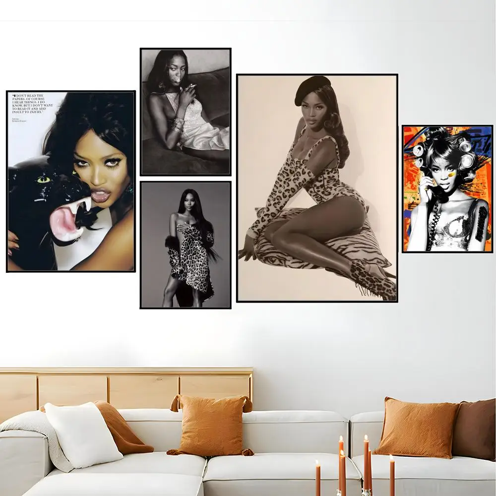 Celebrity N-Naomi C-Campbell Poster, moderner Minimalismus, ästhetische Kunstdrucke, Schlafzimmer, Küche, Heimdekoration, Kunstposter, Geschenke