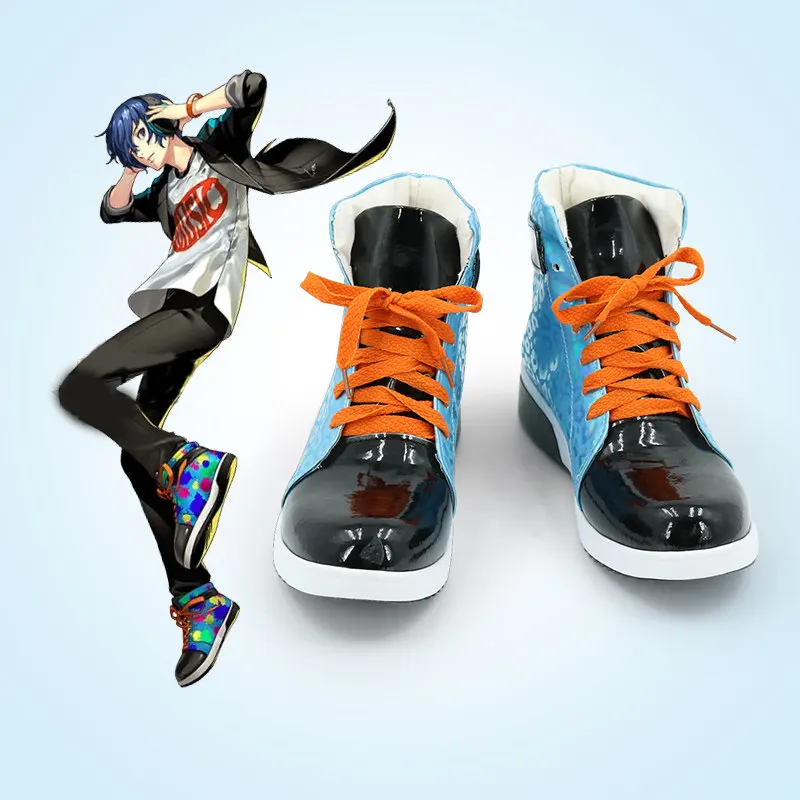 

Game Anime Cosplay Shoes Yuuki Makoto Persona3 Boots Halloween Costume Accessories Props Made