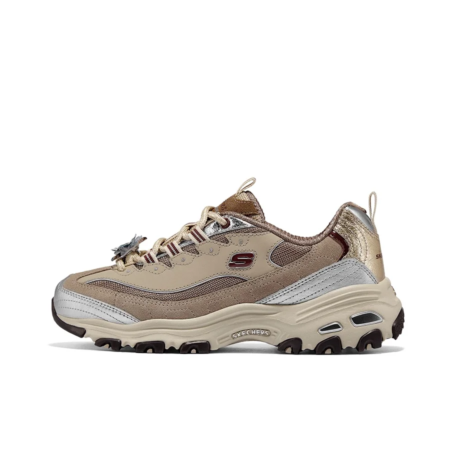Skechers Slip Resistant Abrasion Resistant Low top Chunky Sneakers Women's Light Coffee 150720-TPBG