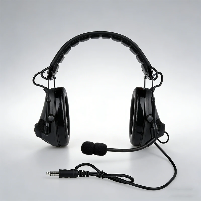 Auriculares tácticos PTT para comunicaciones con adaptador ARC y casco - imagen 3