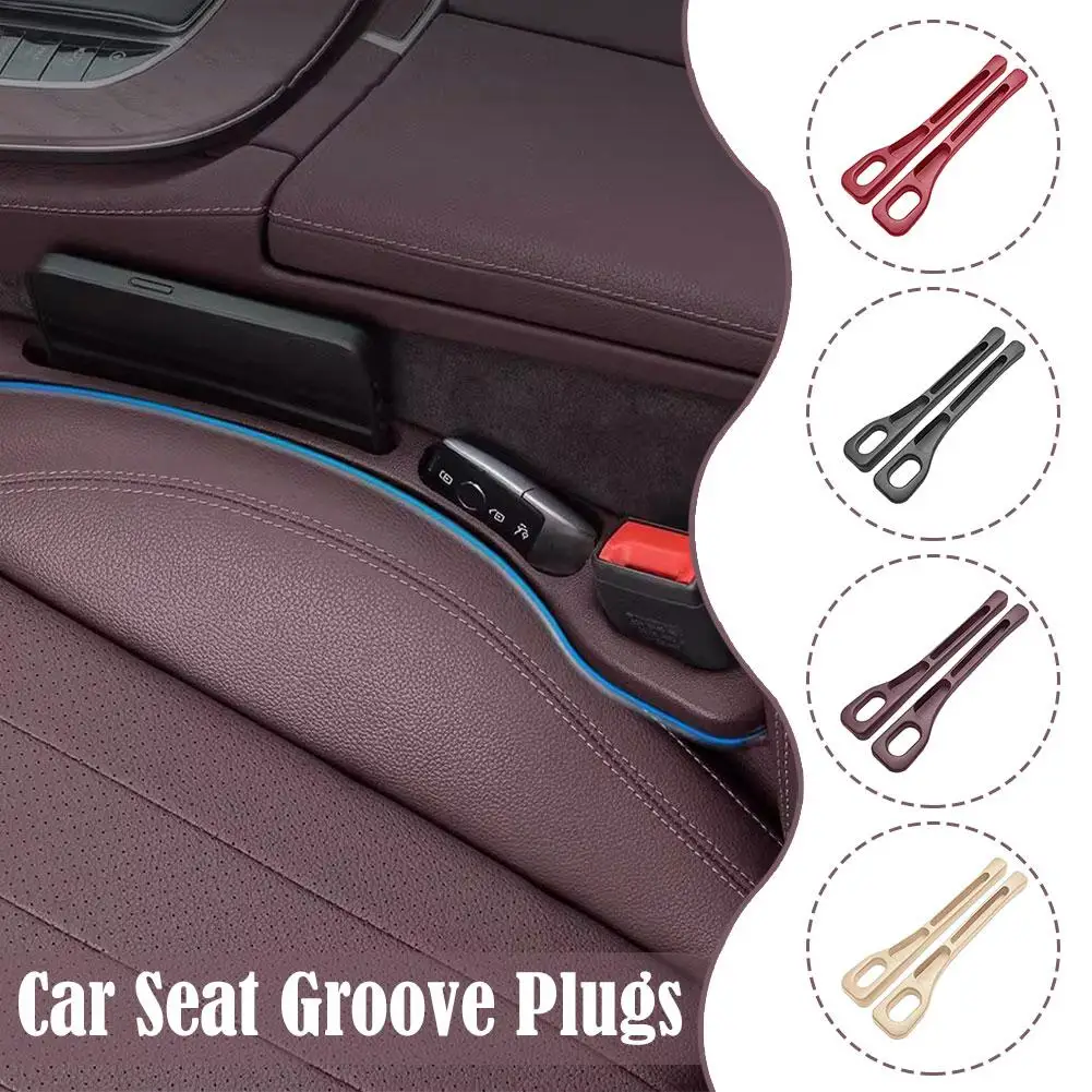 1pair Auto Seat Slot Material Side Seam General PU Adapter Automotive Tool Plug Storage Slot Storage Interior H7T4