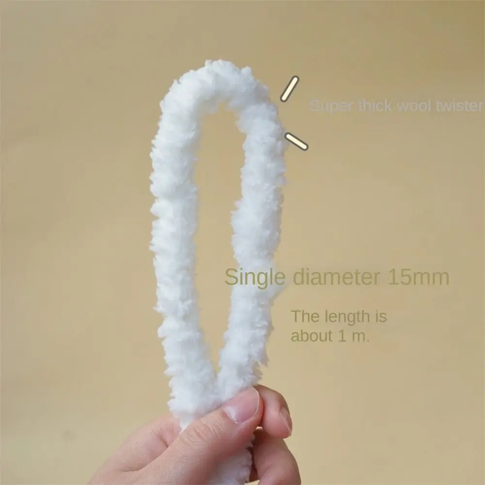 

Handmade Craft Iron Wire Wire Twist Stick Strips Felt Fabric Thread Ribbon Bar 15mm Ornament Wool Stick Children Adult