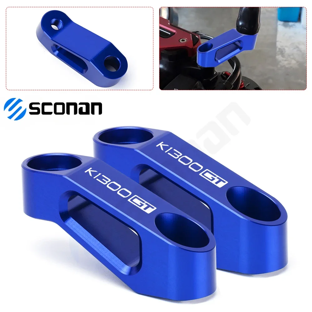 

For BMW K1300GT K1300R K1300S GS HPR1250GS HP R1250 Motocycle Accessories Mirror Riser Extenders Spacers Extension Adapters