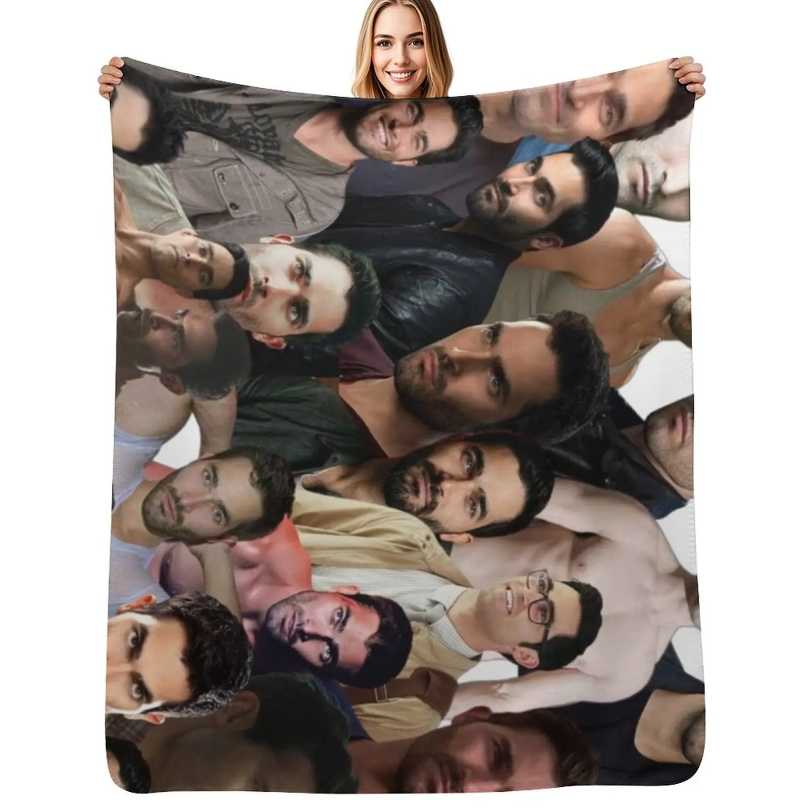tyler hoechlin photo collage Throw Blanket Heavy heavy to sleep Summer Blankets