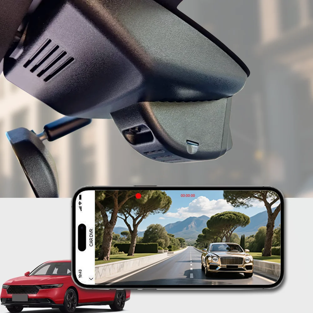 4K HD WIFi Car DVR Video Recorder Dash Cam Honda Accord 10e 11e Gen 2018 to 2025 DashCam 2160P Plug and Play APP Control